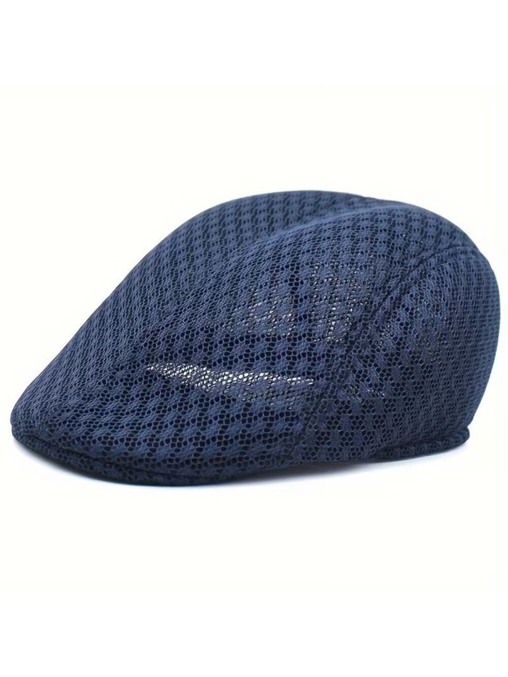 Navy Blue Newsboy Cap Flat Ivy Driving Golf Cabbie Hat Breathable Casual Outdoor